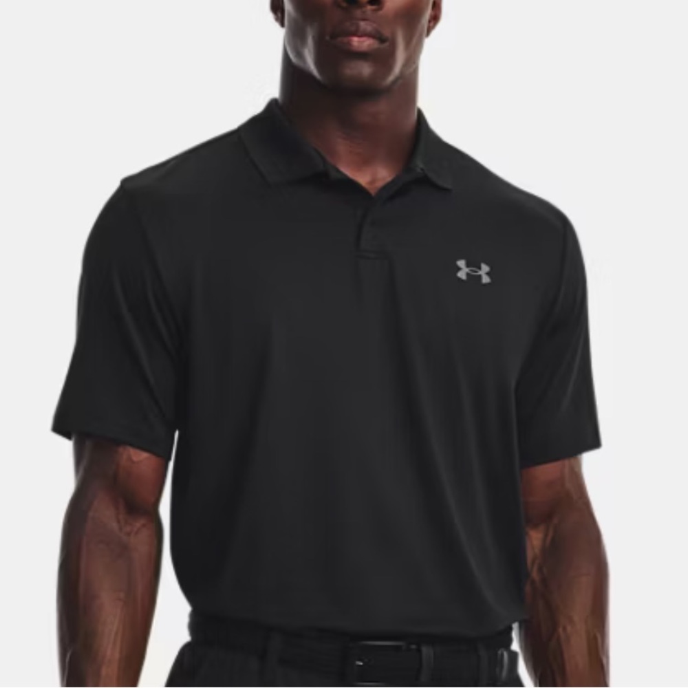Under Armour UA Matchplay Golf Polo Black Short Sleeve 2025 NWT-2XLT Loose Fit
